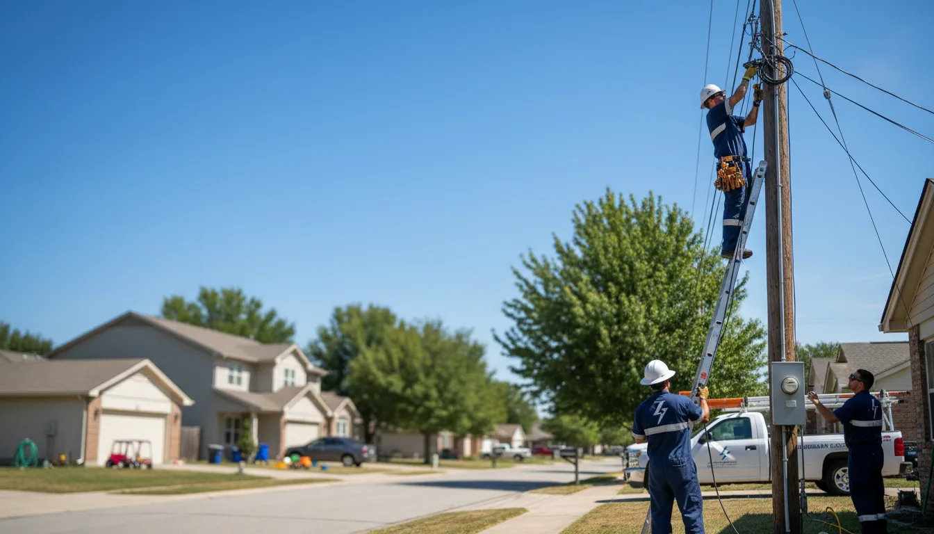 Residential electrician providing installation services in Mount Vernon, IA